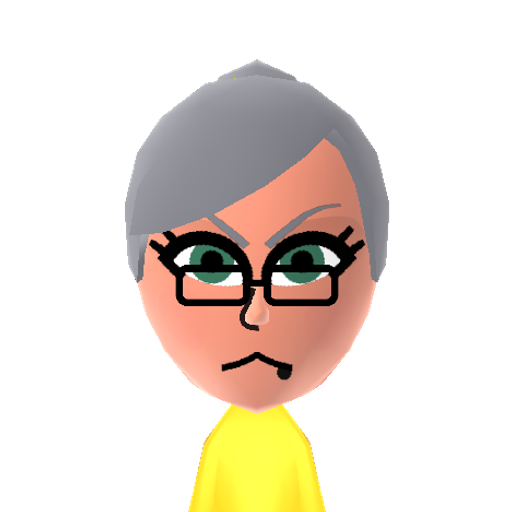 Kneesocks Mii character: The younger of the two demon sisters from Panty and Stocking. She is obsessed with rules and tries to keep her sister in check. She also wields two sythes from her knee-high socks to slash her enemies with.
