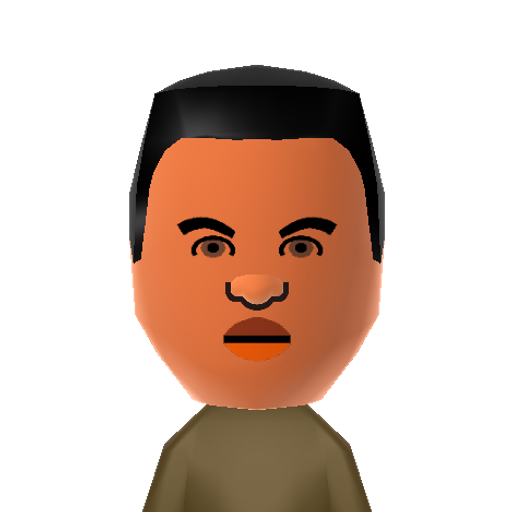 Regginator Mii character: The president of Nintendo of America, just like his Animal Crossing New Leaf special avatar Mii.