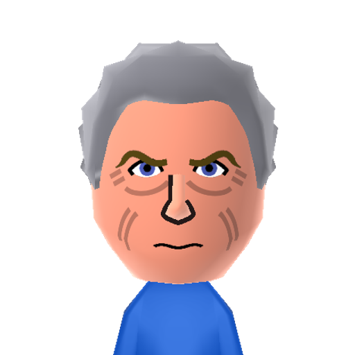 12thDoctor Mii character: The 12th Doctor from "Doctor Who" as played by Peter Capaldi from 2014-present.