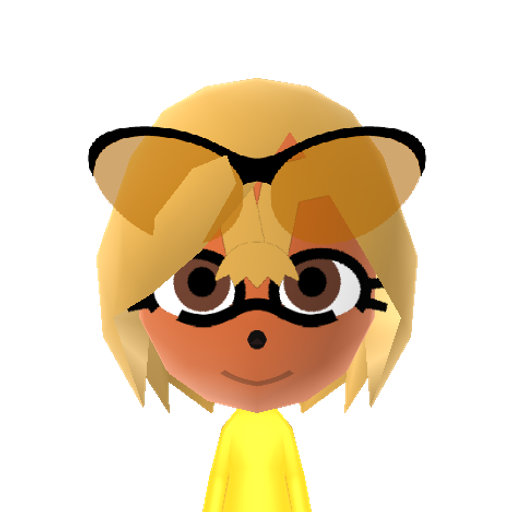 Super Amy Mii character: Amy Rose from Sonic the Hedgehog in Super form.