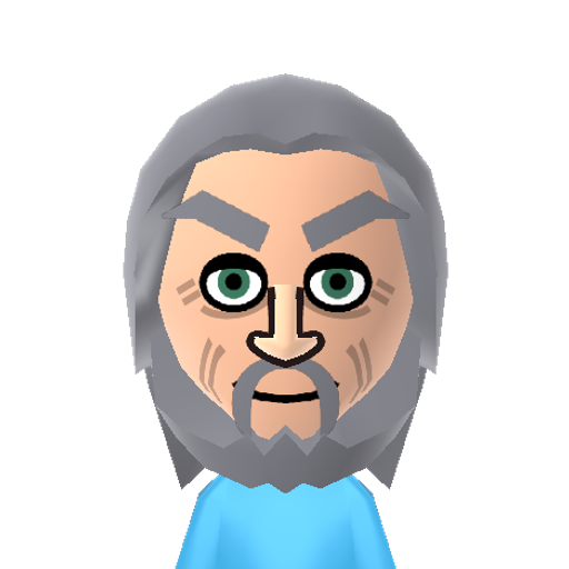 k. triton  Mii character: The King merman in the Disney film "The Little Mermaid".