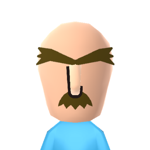 Tim Mii character: Flint's father from "Cloudy with a Chance of Meatballs"