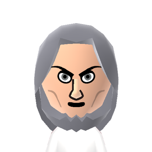 Mr. Freeze Mii character: Dr. Victor Fries transformed into Mr. Freeze from Batman comics.