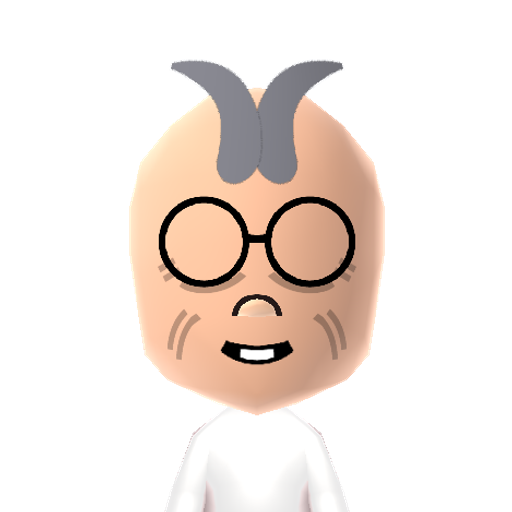 Prof.IGidd Mii character: Professor from the Mario franchise. He's known as I. Gidd in Germany.