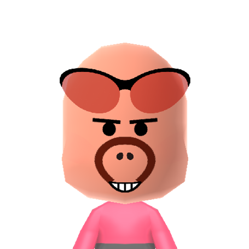 Hamm Mii character: From Toy Story based off the classic piggy bank.