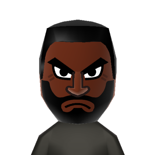 Barret Mii character: The secondary character in Final Fantasy 7. He's the toughest character in Final fantasy 7 & Avalanche group leader.