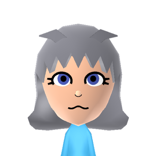 Mellia Mii character: The High Entia from "Xenoblade Chronicles".
