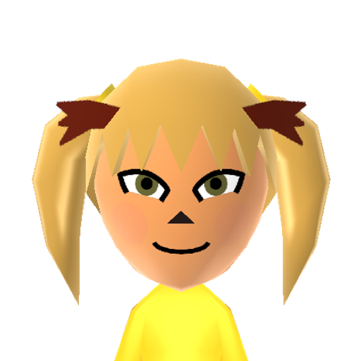 Braxien Mii character: Fire-type Pokemon that evolves from Fennekin.