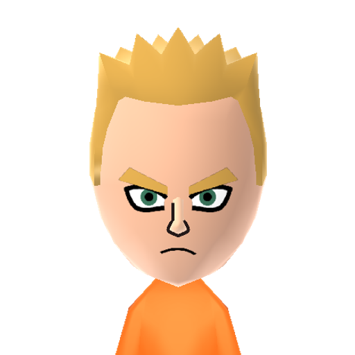 ssj goku Mii character: Goku from "Dragon Ball Z" as a Super Saiyan