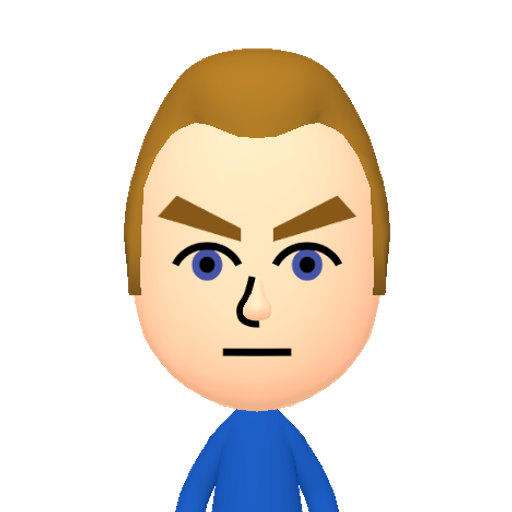 MaxFrontR Mii character: This Mii is from the Switch SDK as a SampleDB Mii.