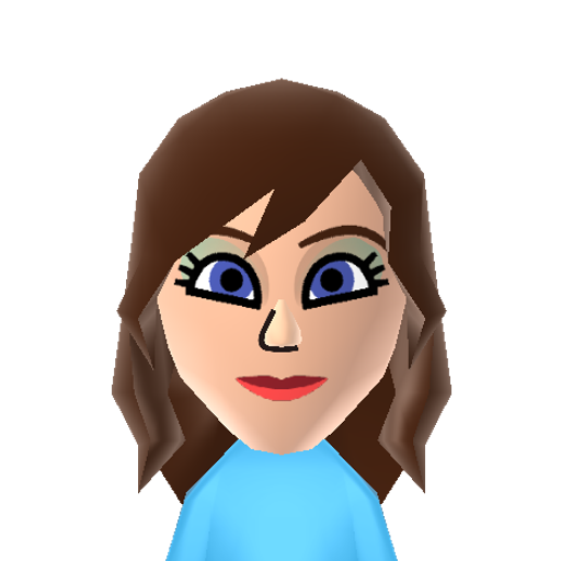 NancyAjram Mii character: Famous Lebanese singer known for her album "Betfakkar Fi Eih"