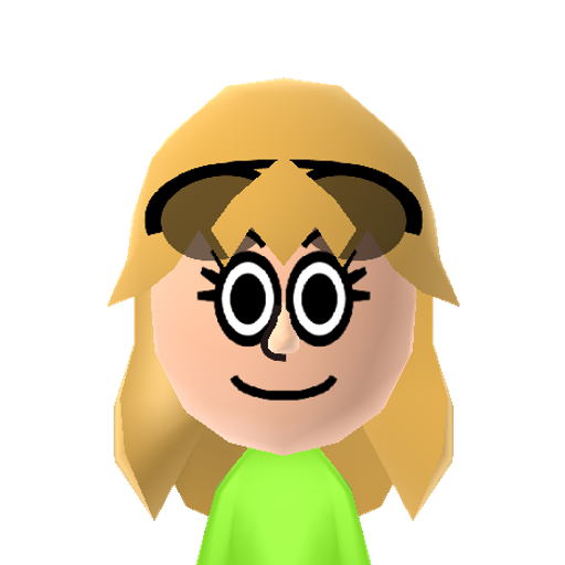 Leni Mii character: The stereotypical and dimwitted sister from Nickelodeon's "The Loud House".