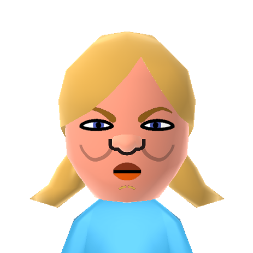 Sally Mii character preview