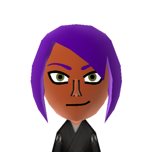 Yoruichi Mii character: (Source: https://www.reddit.com/r/tomodachilife/comments/1n85uyp/)