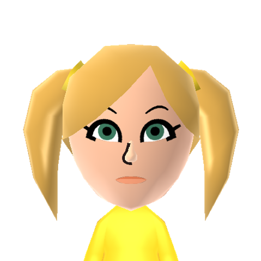 Lissa Mii character: Chrom's sister, and the princess of Ylisse, from "Fire Emblem: Awakening".