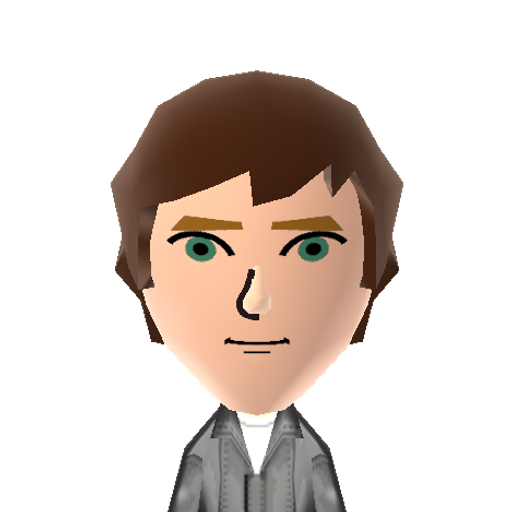 Sherlock Mii character: Here is a Sherlock mii I made myself. Please feel free to comment your favorite movie/game miis!