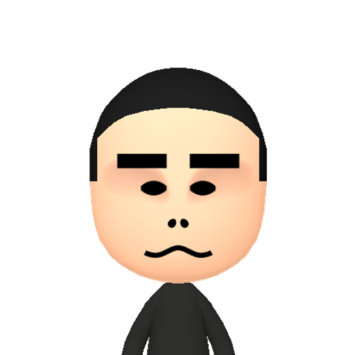 ĈĉĔĕĜĝ Mii character: This Mii is from the Switch SDK as a SampleDB Mii.