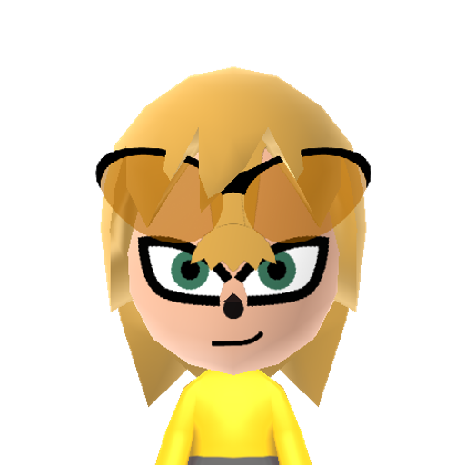 SuperSonic Mii character: Sonic after he goes Super off the 7 Chaos Emeralds.