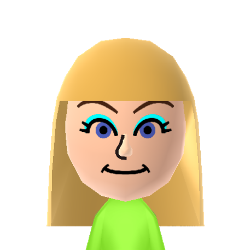 Nicky Mii character: An overachieving violinist who is one of Pepper's best friends from the 90s Disney cartoon Pepper Ann. She used to be a bully and skipped kindergarten. She then became a nice person and switched back.