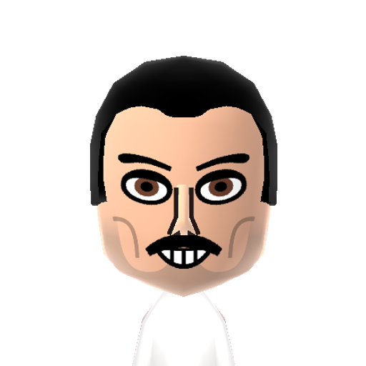 F. Mercury Mii character: The extroverted lead singer of the British rock band Queen.