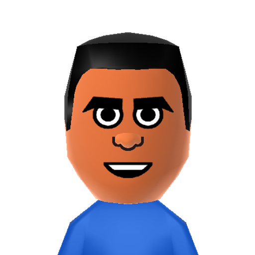 Reggie Mii character preview