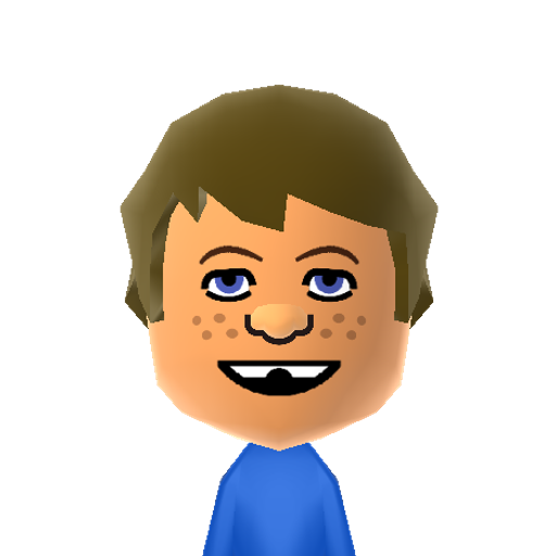 Alfred E. Mii character: The familiar cover boy and mascot of "MAD Magazine" for over half a century. "What, me worry?"
