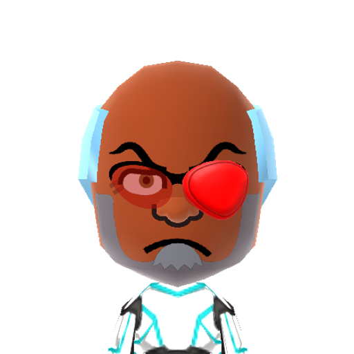 Cyborg Mii character: (Source: https://www.reddit.com/r/tomodachilife/comments/1ox3k6g/)