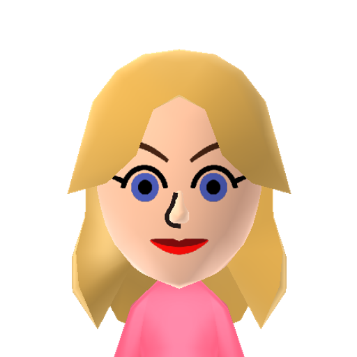 peach Mii character preview