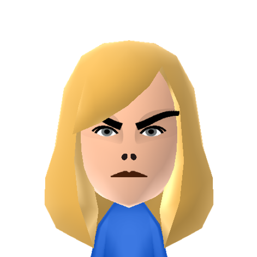 Cara Mii character: English model/actress