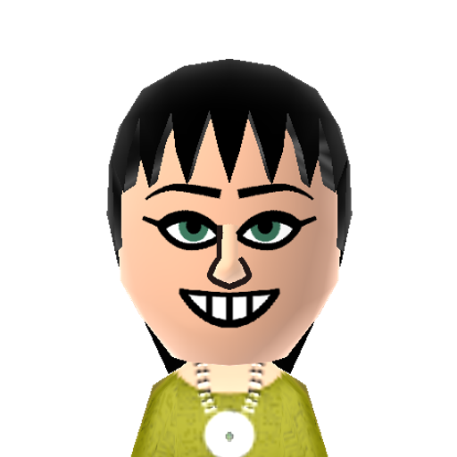 Lucille 2 Mii character: Lucille 2 Austero from Arrested Development. (Source: www.jvgs.net/tlblog/qrcodes.htm)