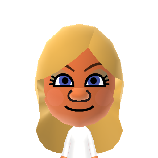 Smurfette Mii character: The only female Smurf of her generation from "The Smurfs". She's the love interest of virtually every other Smurf.