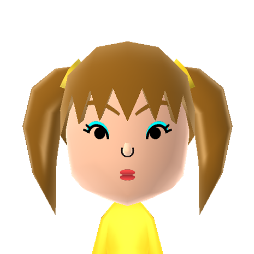 とにかく　まえみ Mii character: A Mii from Gotouchi Tetsudou: Gotouchi Chara to Nihon Zenkoku no Tabi