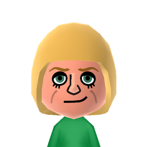 Kerry Mii character: Custom CPU Miis made by DezzyTheMaker, also used Mii Olympics in Wii Sports, Mii Olympics in Wii Sports Resort, and Mii Olympics in Wii Party, a Mod for Wii Sports, Wii Sports Resort, and Wii Party respectivel.