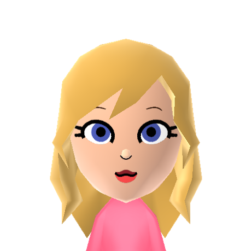 Peach Mii character preview