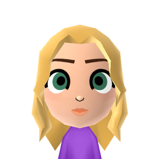 Raiponce Mii character: Princess Rapunzel (Raiponce in Spanish) from the Disney film "Tangled".