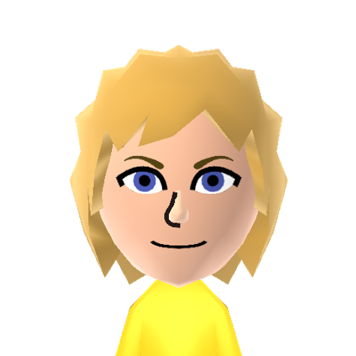 Roxas Mii character preview