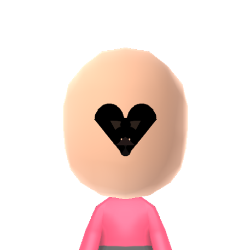 Heart Mii character: Just in time for valentines day.