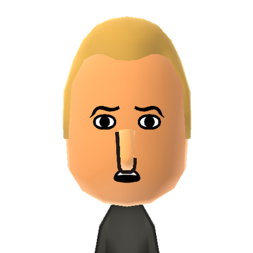 Lemongrab3 Mii character: He is the form of the black lemongrab and the white lemongrab in one from the "Adventure Time" episode The Mountain.