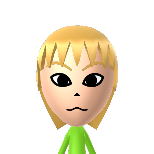 Green Mii character preview
