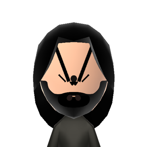 Skydiver Mii character: A person skydiving on the face of a Mii.