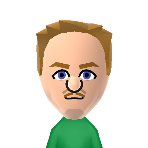 JackSeptic Mii character: Irish YouTuber.
