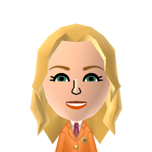 Sally Mii character: A Mii posted by the official Nintendo Facebook account in 2014