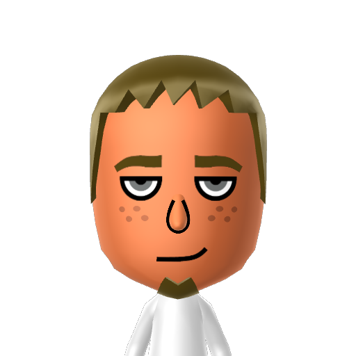 Newton Mii character: A Mii from Wii Sports Resort: Meme Squad, a mod for Wii Sports Resort