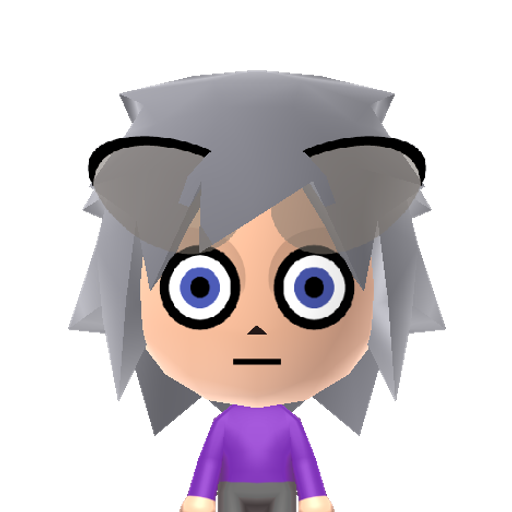 Espurr Mii character: Feline pokemon from Pokemon X and Y.