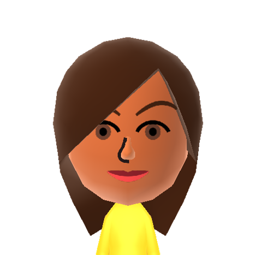 (ELVAN) Mii character: This is a Mii uploaded for the 3DS version and distributed by Mii Central for both the 3DS and Switch versions of Miitopia.
