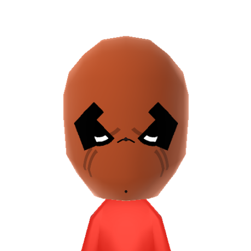 Deadpool Mii character preview