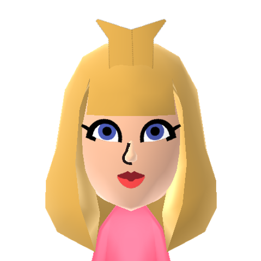 Peach Mii character: These are extracted and derived from the Mii Central Miis from the 3DS Miitopia.
