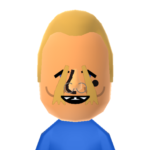 Sloth Mii character preview
