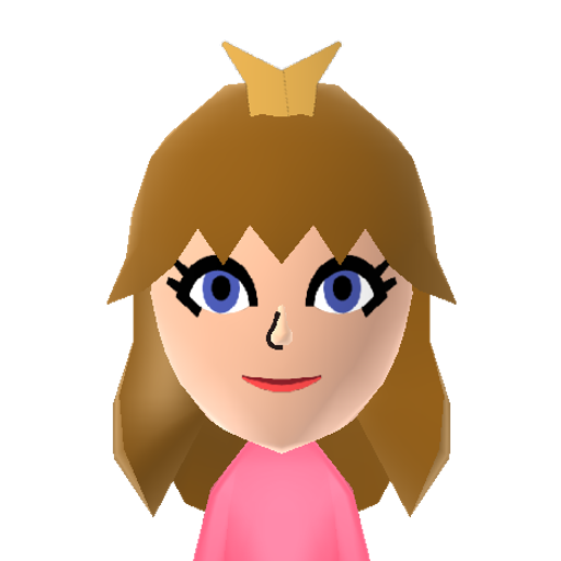 Peach Mii character: From Nintendo games
