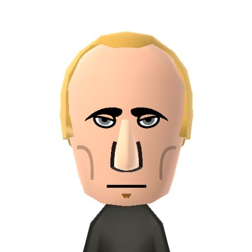 V.Putin Mii character: The President of Russia since 7 May 2012.